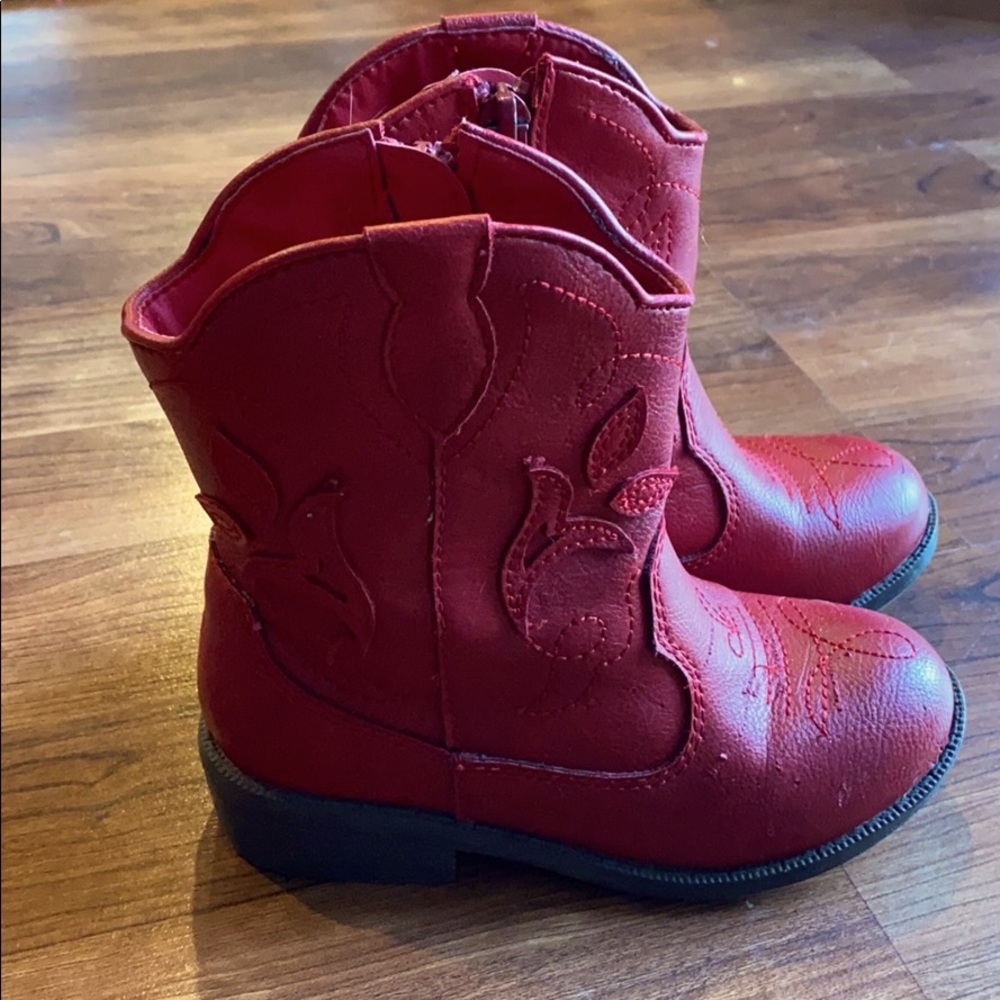Cat & Jack Red Boots